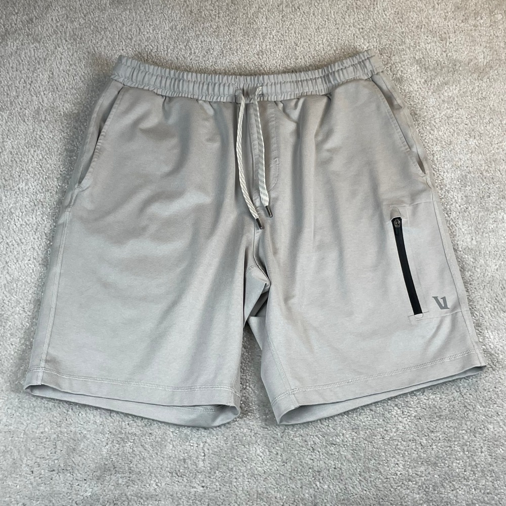Vuori Sunday Performance Short Mens Size M Gray Unlined Drawstring Athletic Gym